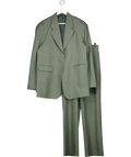 One By Two Grey Structured Blazer And Wide Leg Trouser Tailored Set UK S/M