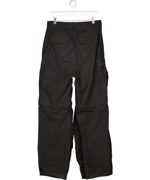 ARCANA Black Zip Off Cargo Trousers W30
