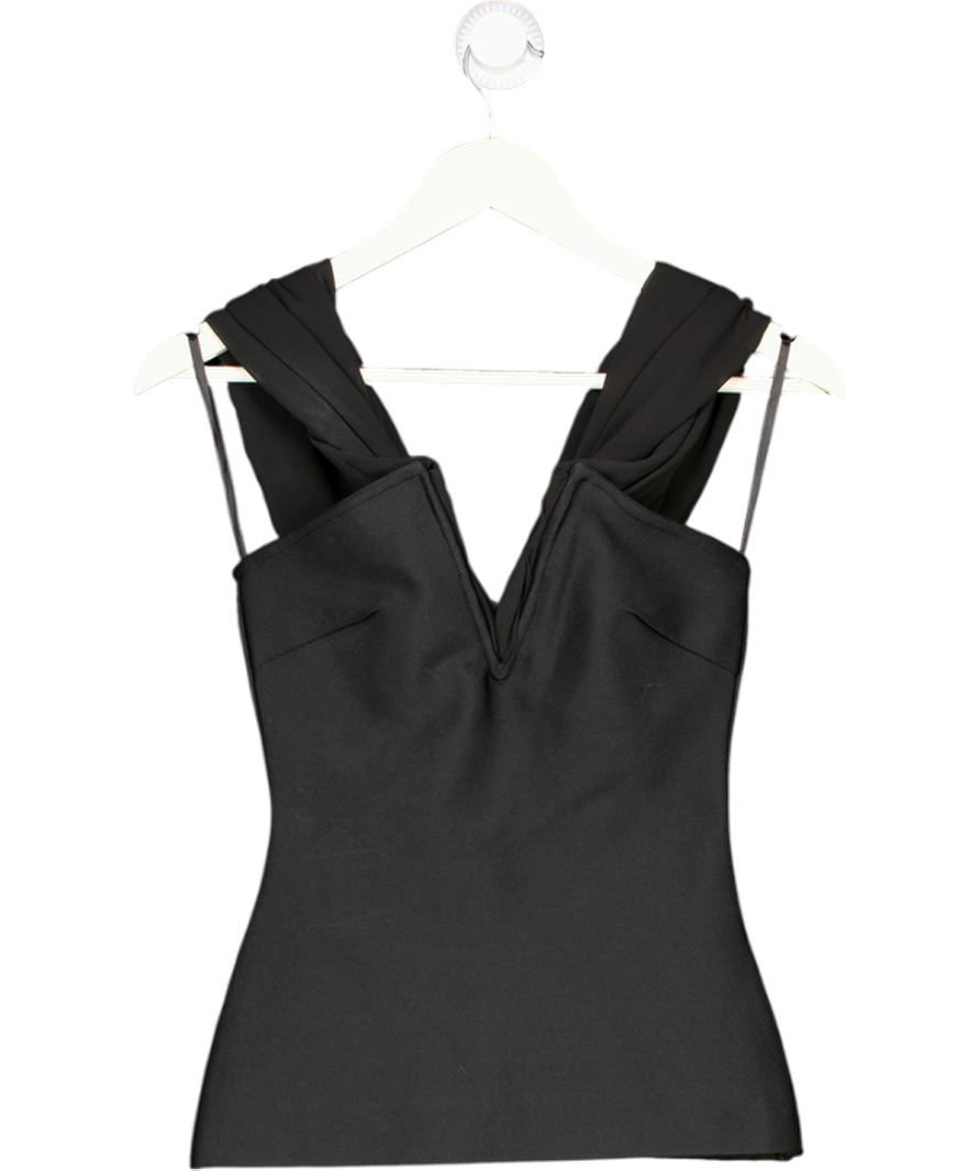 Karen Millen Black Figure Form Bandage Knit Woven UK XS