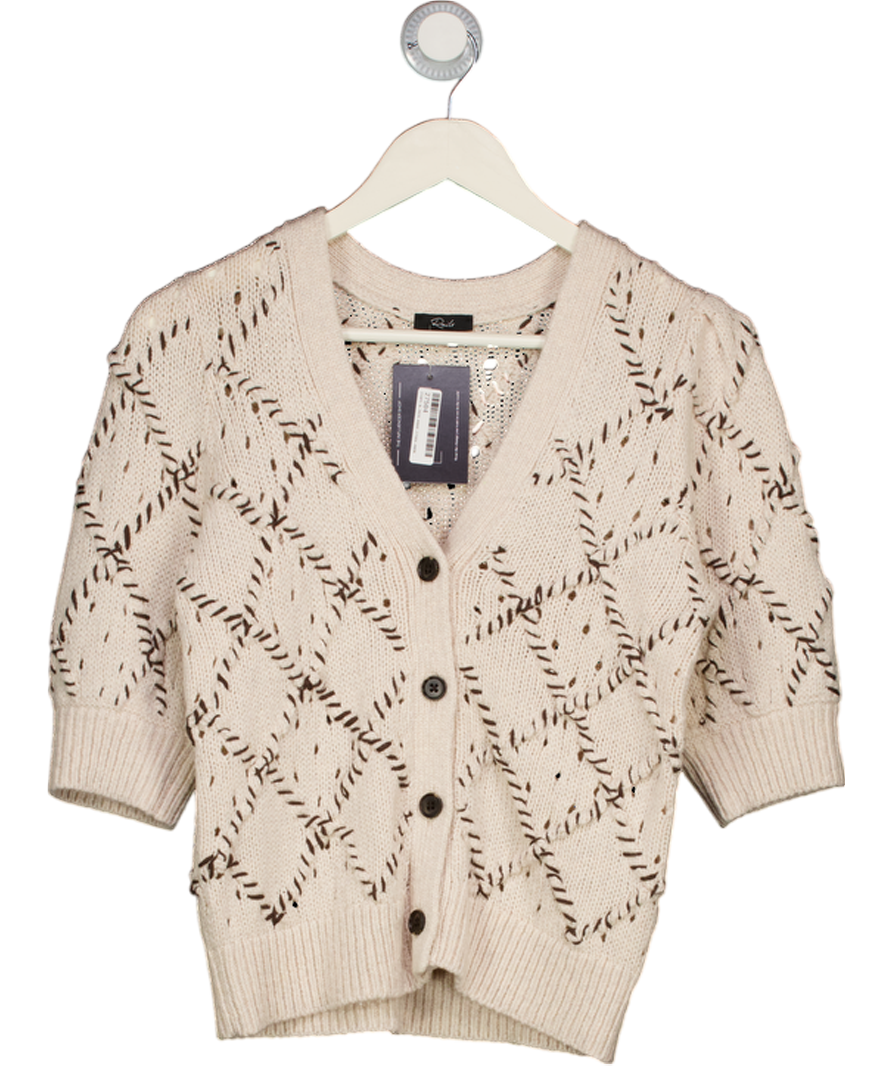 RAILS Cream Isla Wool Blend Cardigan UK S