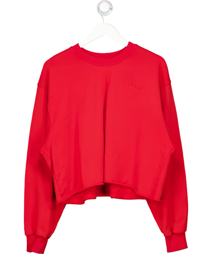 Made with love Red Logo Printed Crewneck Jumper UK XL