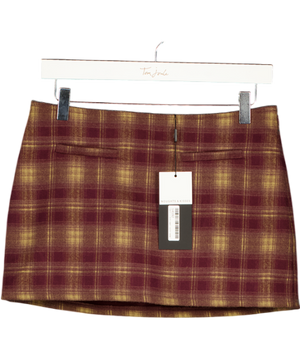 Noughts & Kisses Red Mini Skirt UK XS