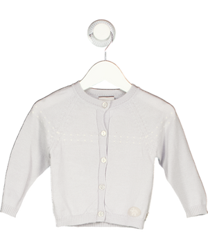 LILLELAM Blue Thin Merino Wool Cardigan 6-9 Months