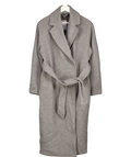 & OTHER STORIES Grey Belted Wool Coat UK S