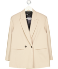 ZARA Beige Double Beasted Blazer UK XS