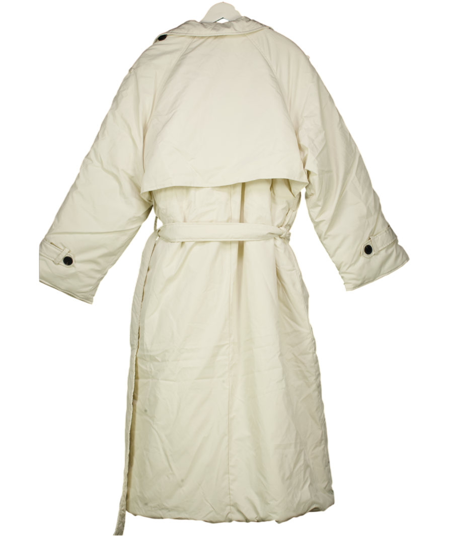JASONWOOD Cream Puffer Trench Coat UK XL