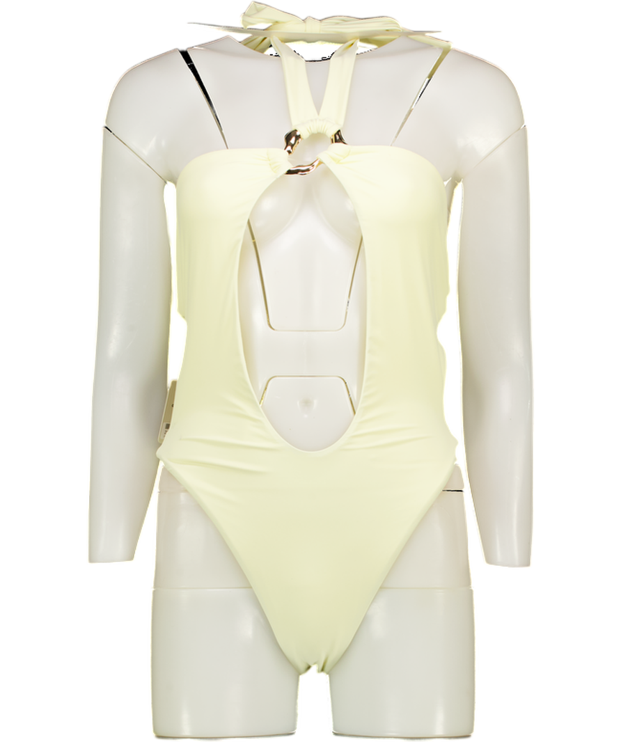 Bad n bare Yellow The Athena Swimsuit UK M