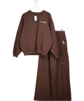 4th Reckless Brown Cotton Rich Embroidered Logo Set UK S