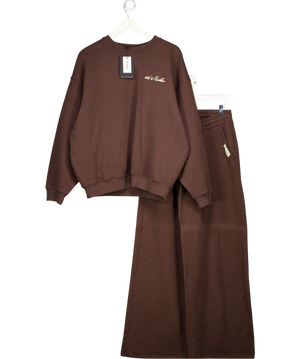 4th Reckless Brown Cotton Rich Embroidered Logo Set UK S