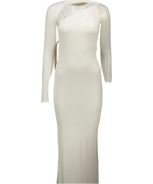 HOUSE OF CB White Wrap Sleeve Maxi Dress UK S