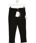 TOPSHOP Lace Capri Trousers N Black UK S