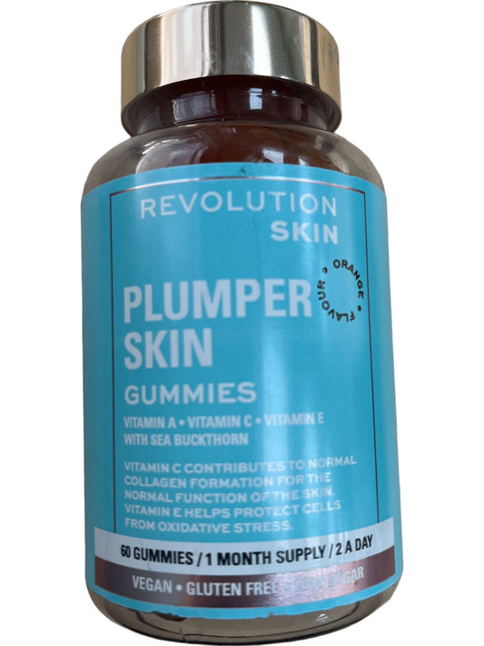 Revolution Beauty Skin Plumper Orange Skin Gummies Vegan Gluten-Free 180g