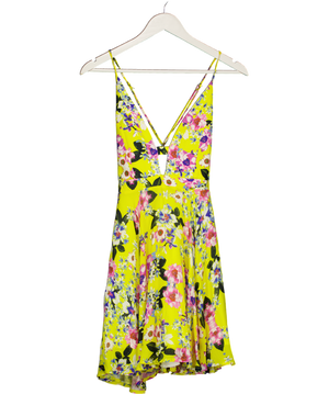 NBD Yellow X Naven Twins Everytime Skater Dress UK XS