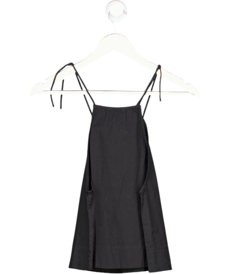 WILFRED 100% Cotton Black Swing Tie Shouolder Cami Top UK XS