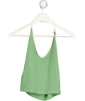 Bo + Tee Green Define Luxe Halterneck Tank Top UK M