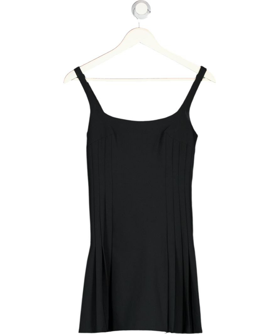 ZARA Black Box Pleated Short Dress UK XS