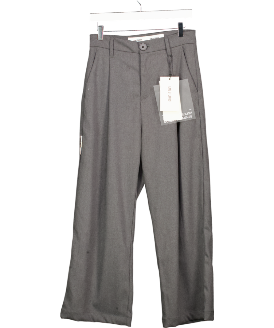 Eme Studios Grey Fellas Tailored Stone Pants UK 8