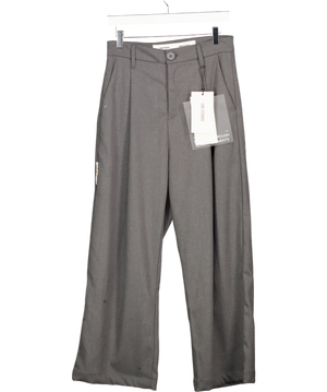 Eme Studios Grey Fellas Tailored Stone Trousers UK 8