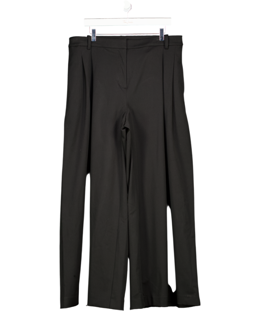 Weekday Black Wide Leg Tailored Trousers UK 18