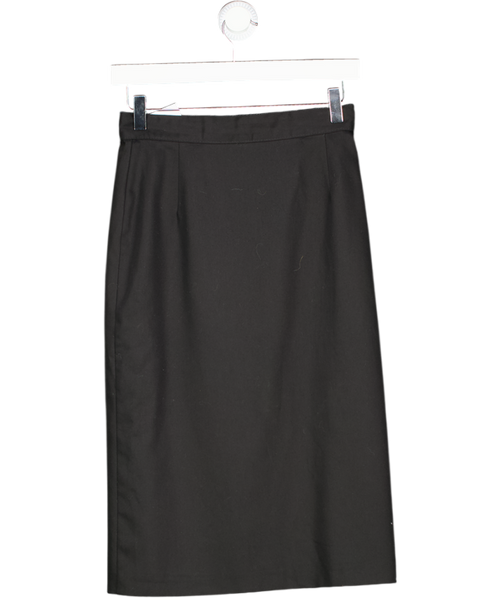 Alexon Black Pencil Skirt With Slit UK 10