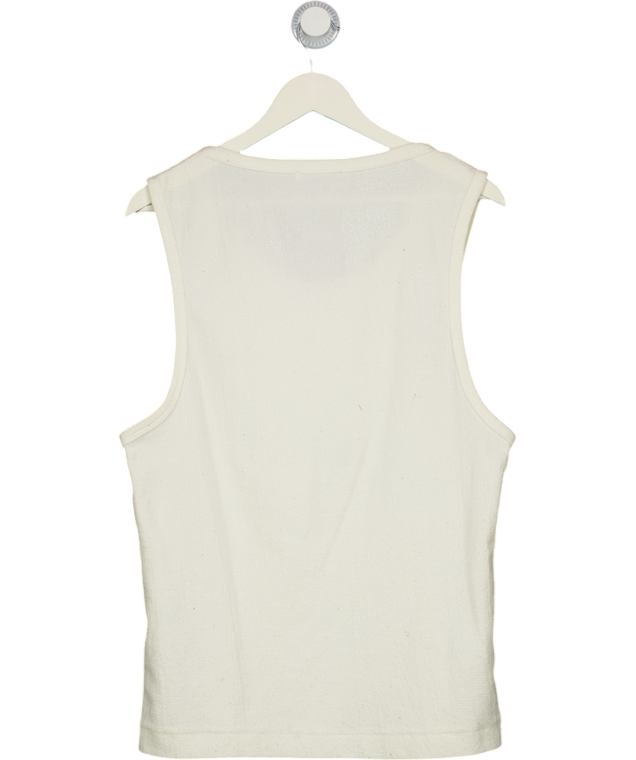 ZARA Cream Textured Tank Top UK M