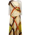 RIVER ISLAND Multicoloured 2-piece Check Maxi Skirt And Top Set UK 8