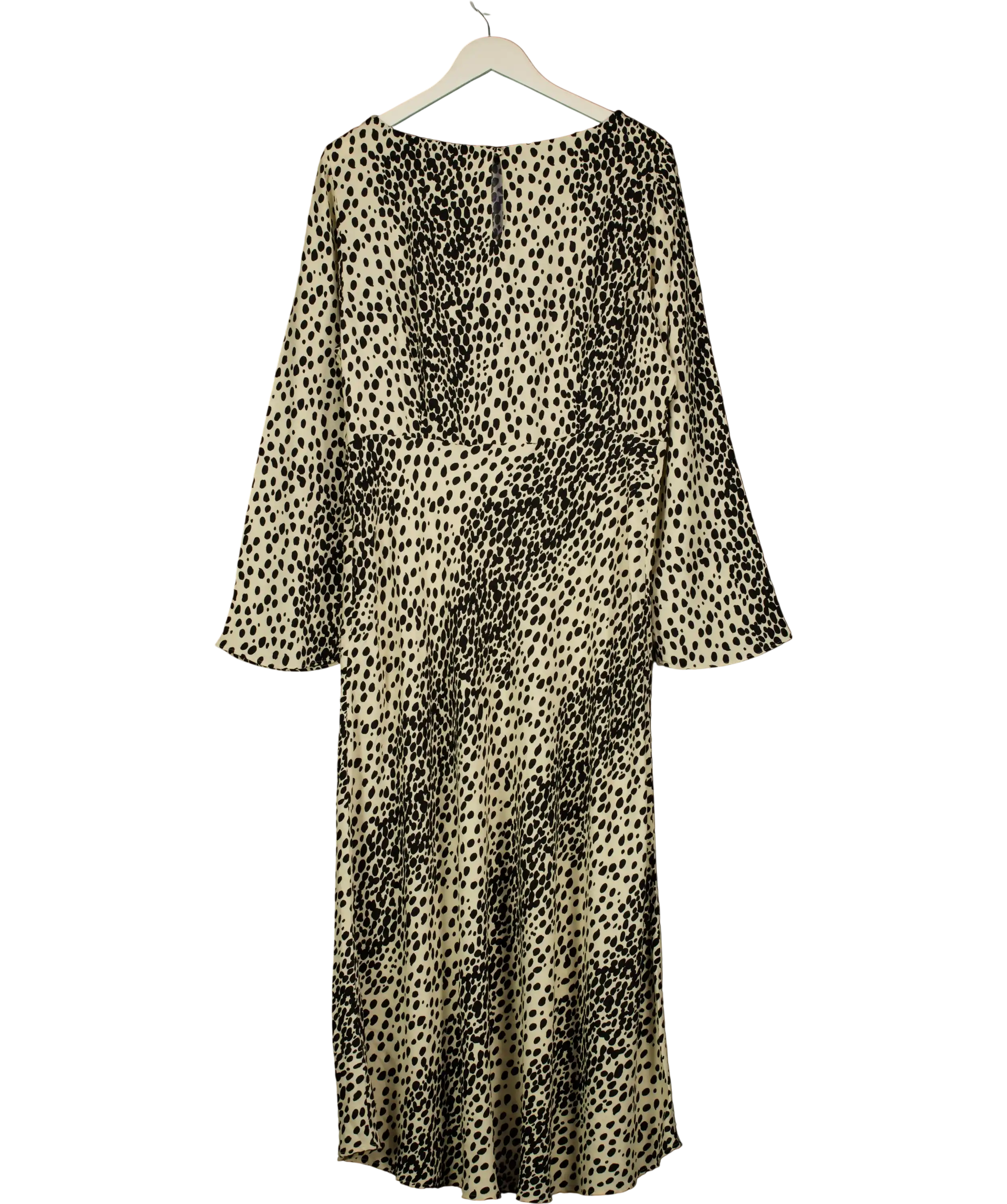 M&S Cream Animal Print Midaxi Tea Dress UK 18