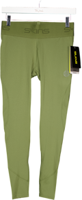 SKINS Green High Waisted Activewear Leggings UK M
