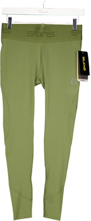 SKINS Green High Waisted Activewear Leggings UK M