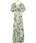 BYTIMO Pale Blue Lilac Floral Print Maxi Dress UK 8