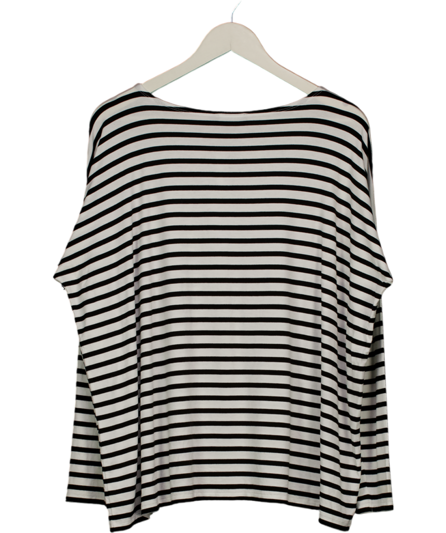 HATCH White & Black Breton Stripe Long Sleeve T-shirt Size1 UK S