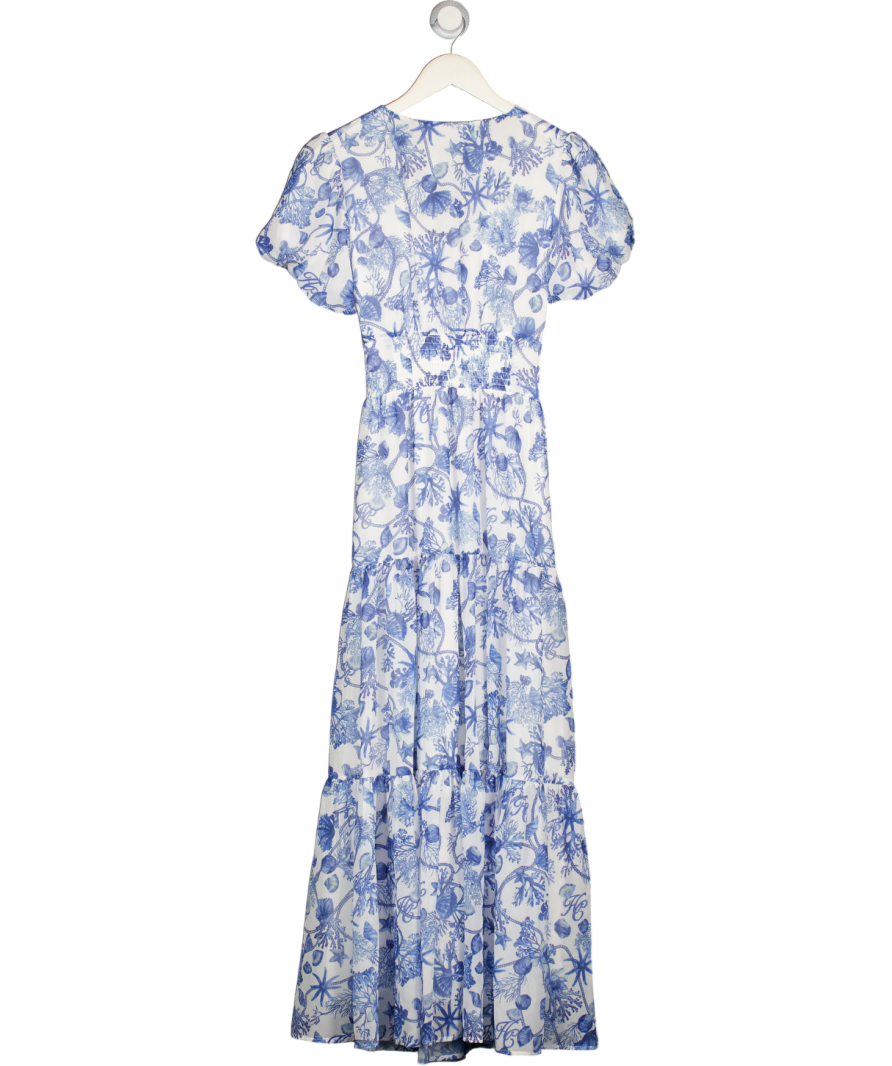 HOLLAND COOPER Giselle Dress Blue Seashell UK 8