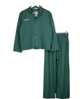 PANGAIA Green Long-sleeve Organic Cotton Button-up UK XS