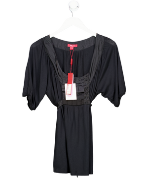 Monsoon Black Tie Back Top UK 18