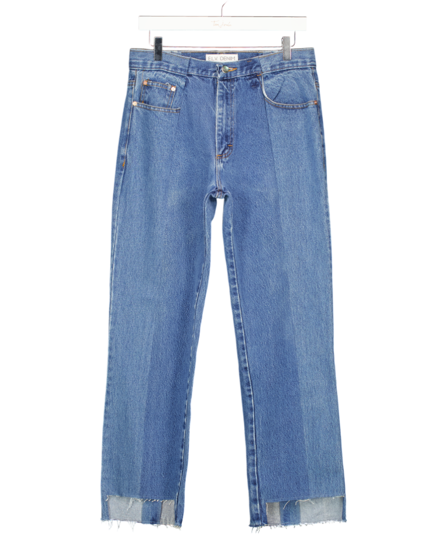 E.L.V. Denim Step Hem Jeans Mid Blue W28
