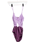 TULAROSA Purple Cut Out One Piece Swimsuit UK XS