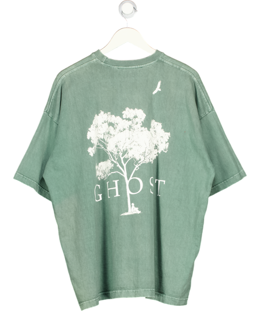 GHOST Green Heavyweight Logo T-shirt UK L