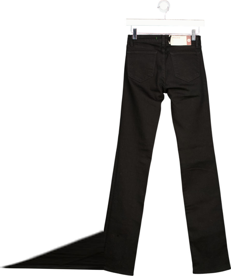 J BRAND Black Mid-rise Slim Fit The Cigarette Leg Jeans W25