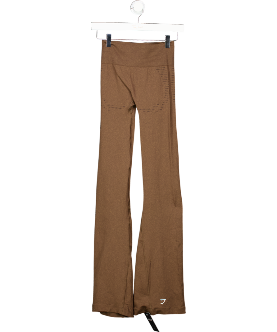 gymshark Brown Vital Soft Flared Leggings UK XS
