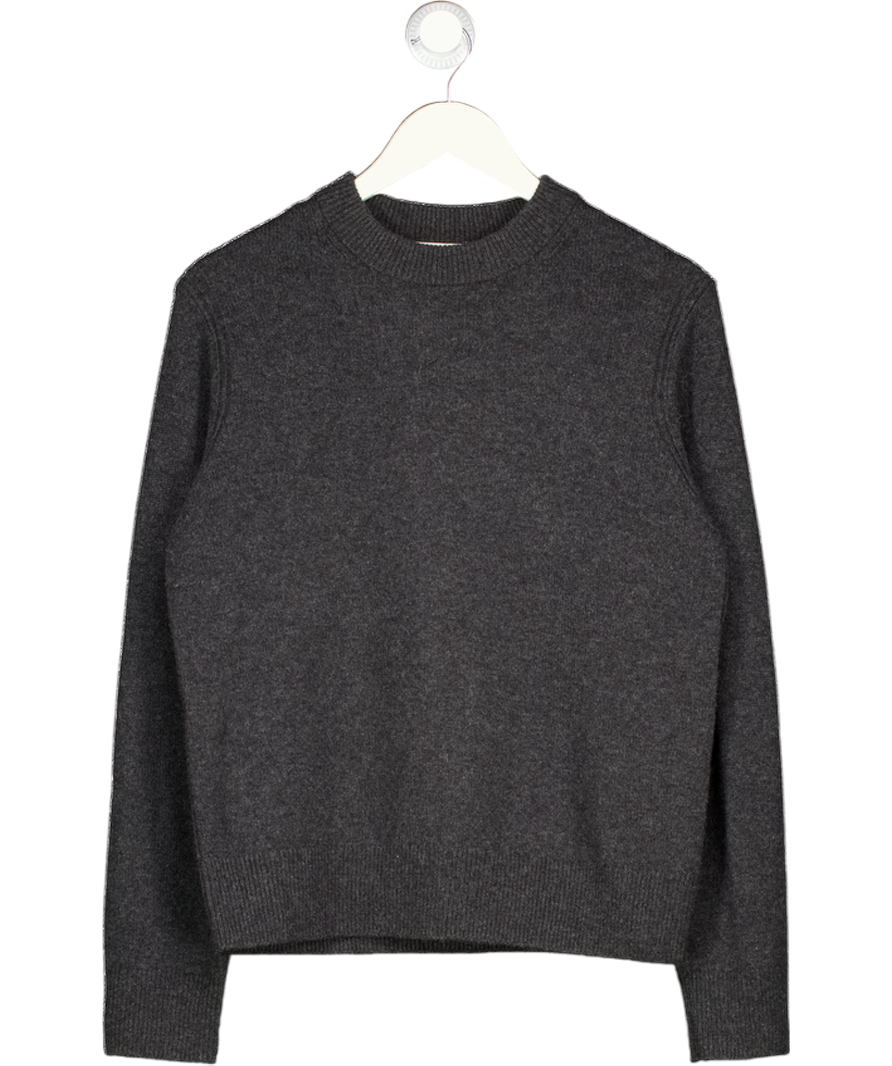 COS Charcoal Grey 100% Cashmere Jumper UK S