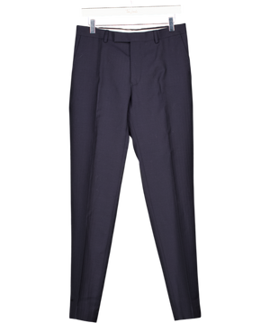 M&S Sartorial Navy Blue  Slim Fit Pure Wool Suit Trousers W30