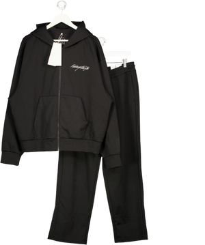 H&M MOVE Black 2-piece Oversized Fit Zip-through Hoodie And Straight Leg Joggers With Drymove UK M