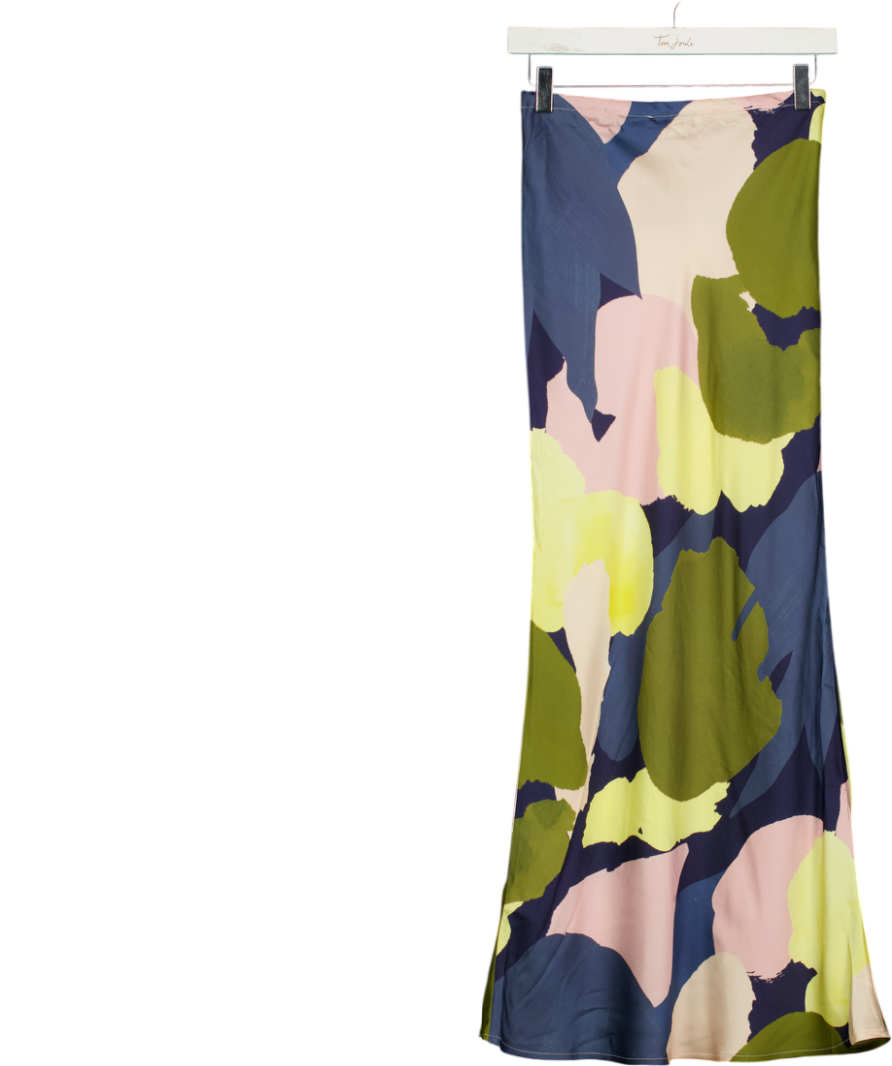 NEVER FULLY DRESSED Multicoloured Slip Midi Skirt UK 6