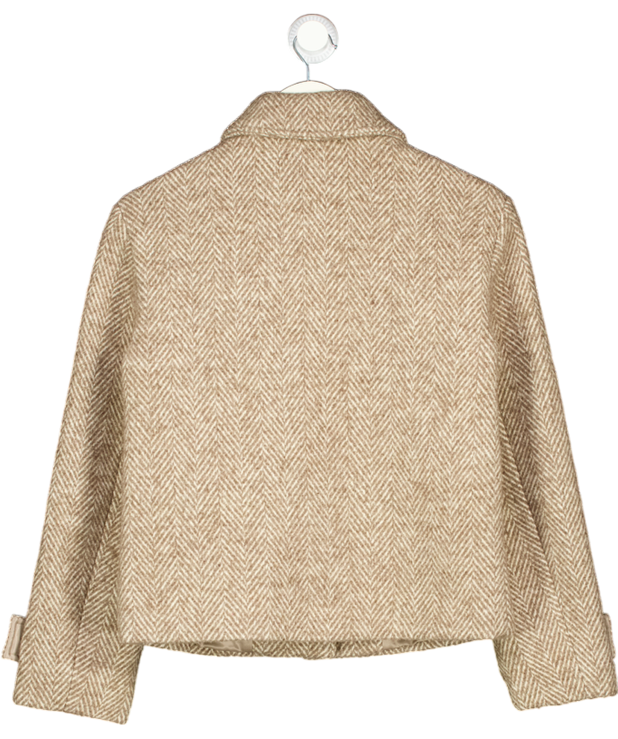 ZARA Beige Reversible Double-faced Jacket UK S