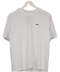 Lacoste White Loose Fit Heavy Jersey T-shirt UK 10