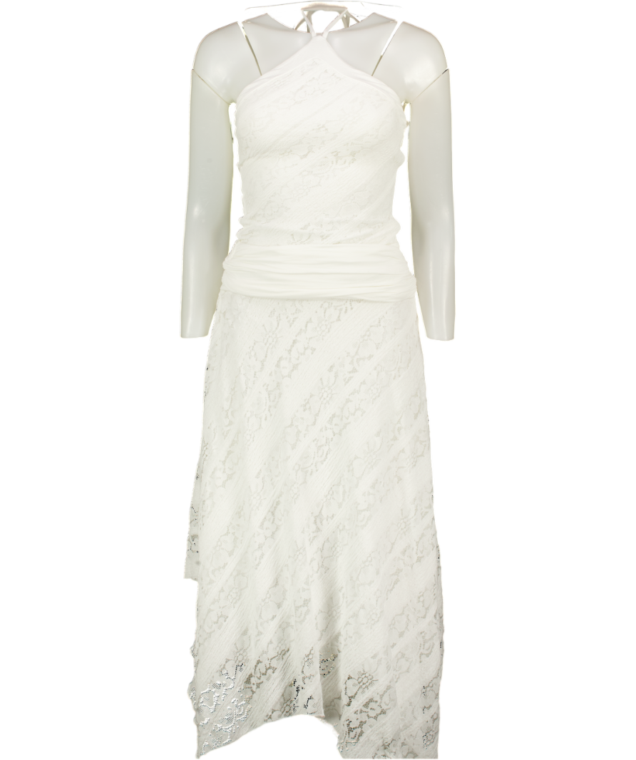 WHITE FOX Don't Let Me Go Midi Dress White UK XS