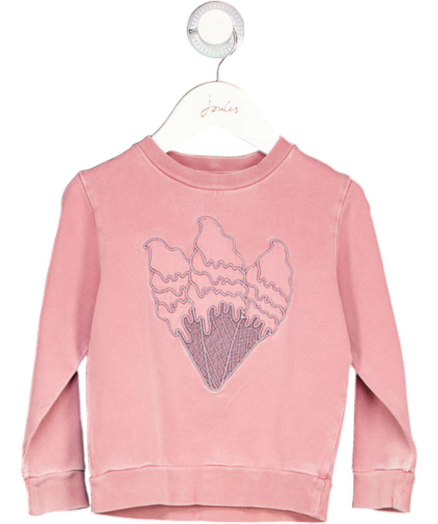 STELLA MCCARTNEY Pink Embroideredice Cream Jumper 2 Years