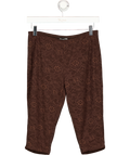 Mars the Label Brown Lace Capri Trousers UK 8