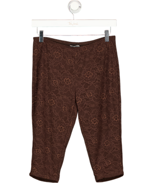 Mars the Label Brown Lace Capri Trousers UK 8