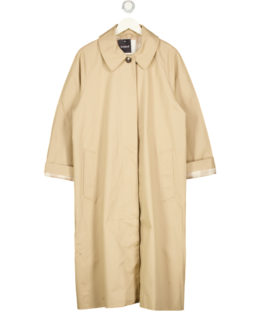 VARLEY Beige Robyn Oversized Car Coat UK L